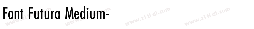 Font Futura Medium字体转换